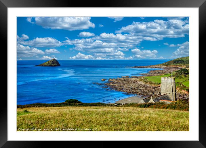 Serenity by the Sea Framed Mounted Print by Roger Mechan