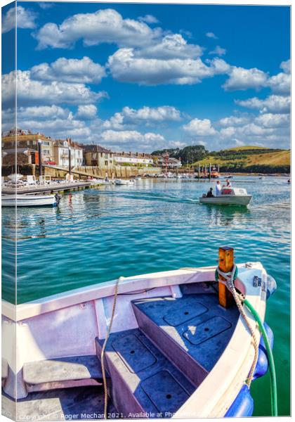 Serenity in Salcombe Canvas Print by Roger Mechan