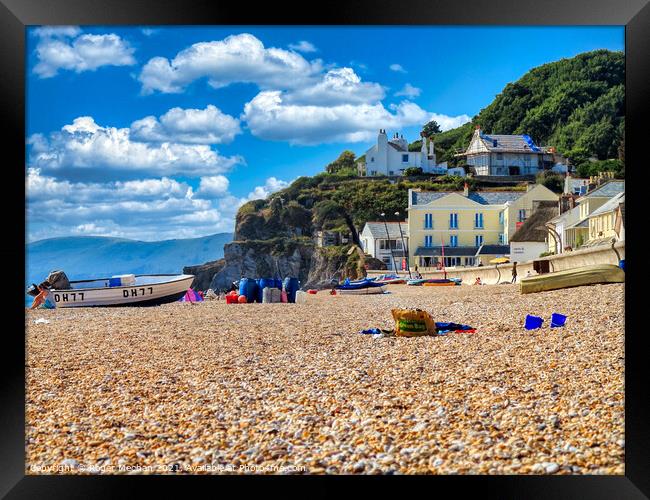 Coastal Playground Framed Print by Roger Mechan