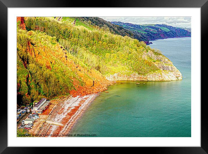 Oddicombe Beach Is Shorter Now  Framed Mounted Print by Peter F Hunt