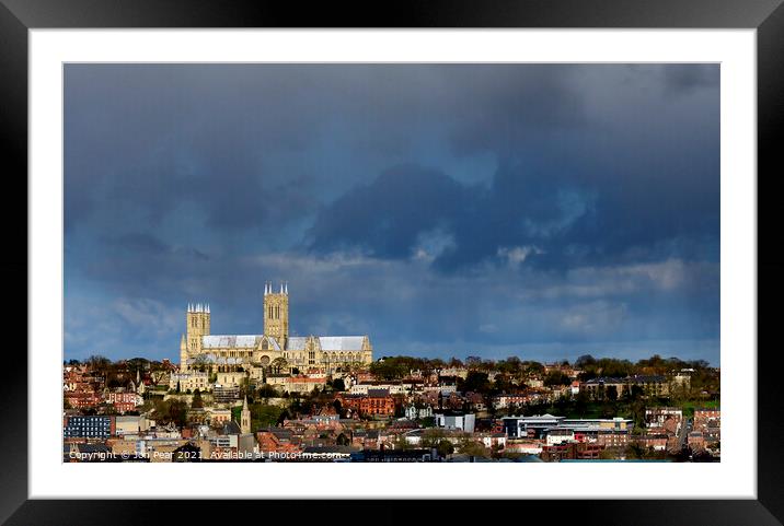 Lincoln City & Cathedral Framed Mounted Print by Jon Pear