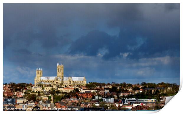 Lincoln City & Cathedral Print by Jon Pear