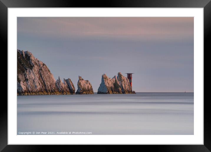 The Needles Isle of Wight Framed Mounted Print by Jon Pear
