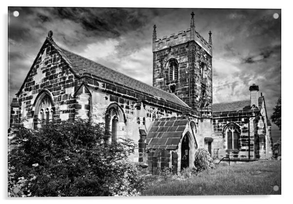 All Saints Church, Crofton  Acrylic by Darren Galpin