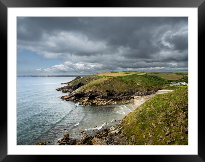A Dramatic Day at Nolton Haven Framed Mounted Print by Colin Allen