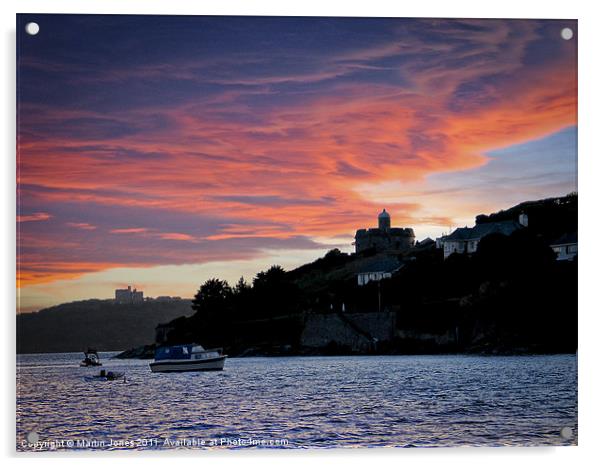 St Mawes and Pendennis Castle Acrylic by K7 Photography