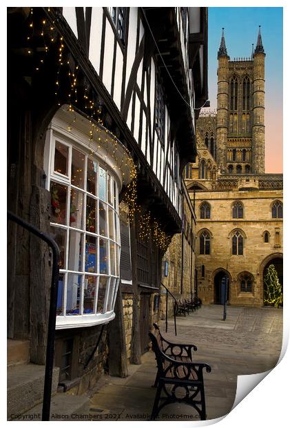 Lincoln Cathedral  Print by Alison Chambers