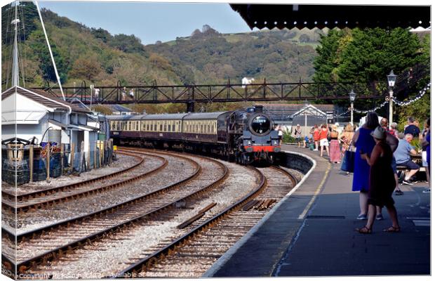 Dartmouth steam railway, Kingsmear, Devon, UK. Canvas Print by john hill