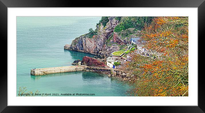 The Cary Arms From Babbacombe Downs Framed Mounted Print by Peter F Hunt