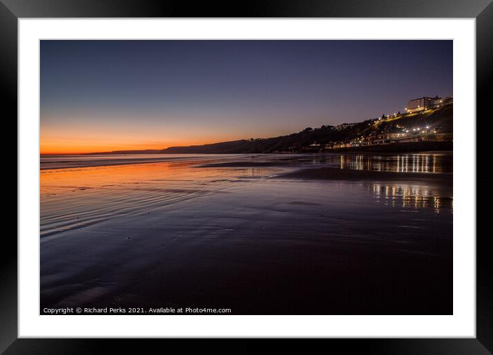 Scarborough Spa reflections Framed Mounted Print by Richard Perks