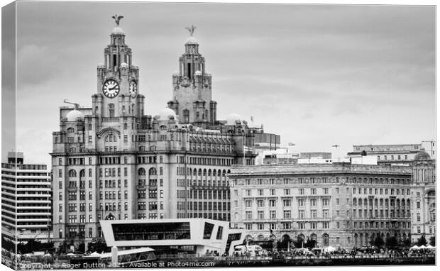 Majestic Liverpool Waterfront Canvas Print by Roger Dutton
