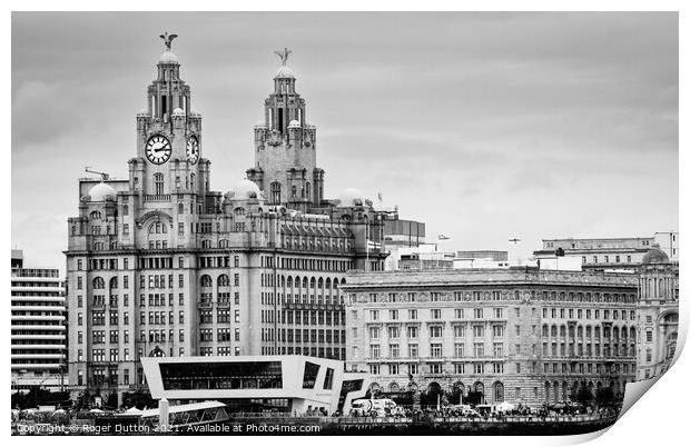 Majestic Liverpool Waterfront Print by Roger Dutton