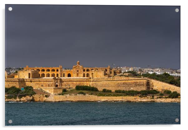 Fort Manoel on Manoel Island in Malta Acrylic by Artur Bogacki