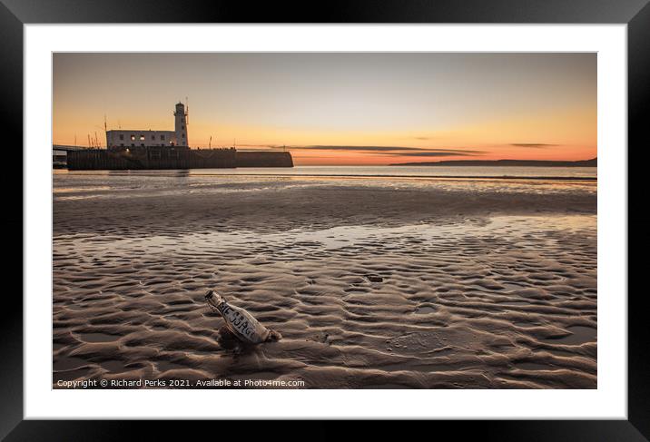 Message in a Bottle...  Framed Mounted Print by Richard Perks