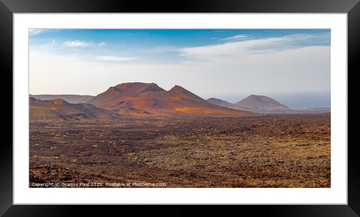 Fiery Mountains Framed Mounted Print by Margaret Ryan