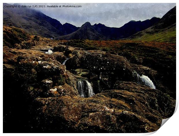 fairy pools skye Print by dale rys (LP)