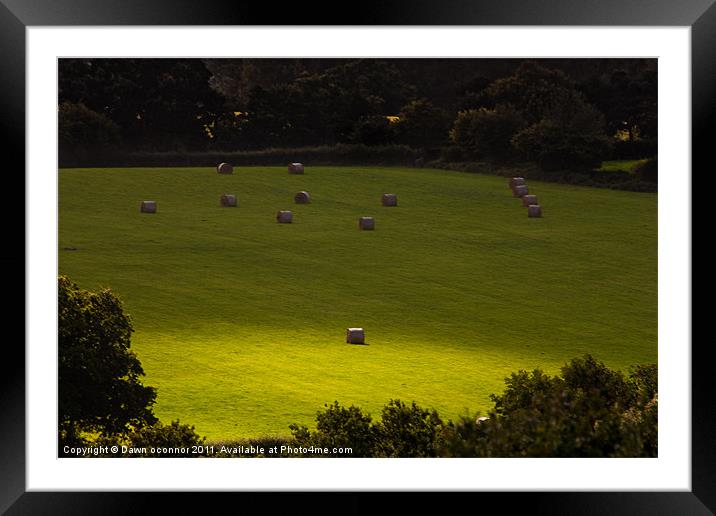 Englands Green Fields Framed Mounted Print by Dawn O'Connor