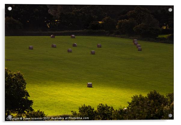 Englands Green Fields Acrylic by Dawn O'Connor