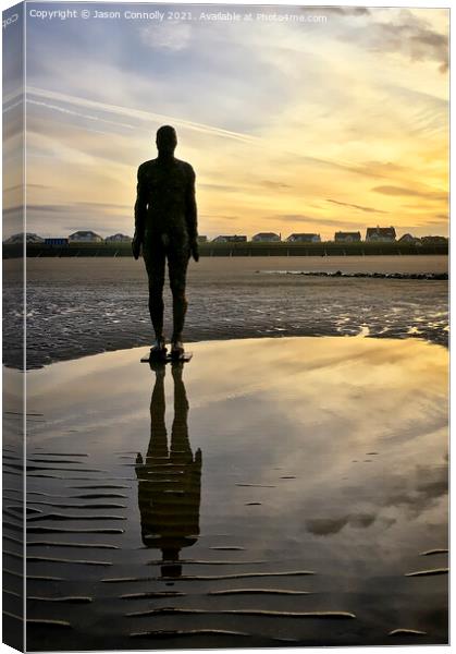 Another Place, Crosby beach. Canvas Print by Jason Connolly
