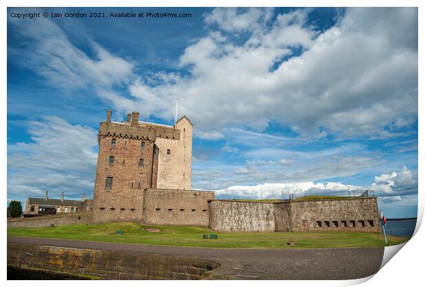 Broughty Ferry Castle - Dundee Scotland Print by Iain Gordon