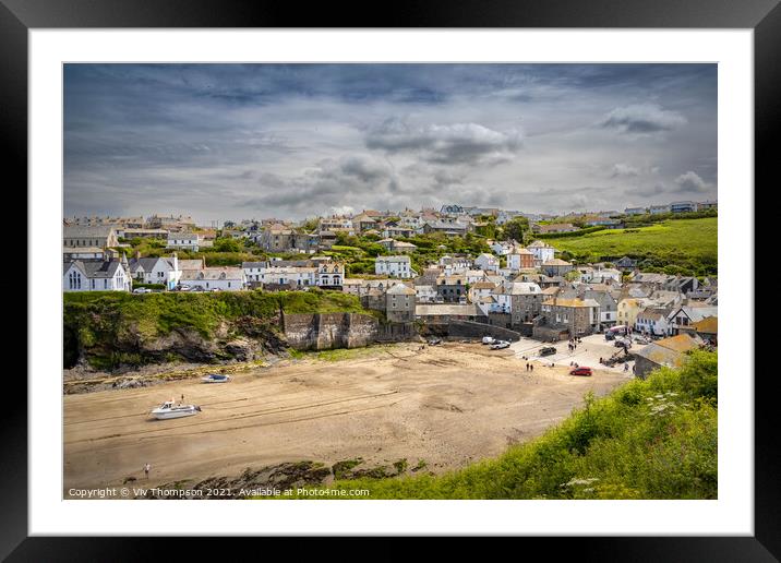 Port Isaac Framed Mounted Print by Viv Thompson