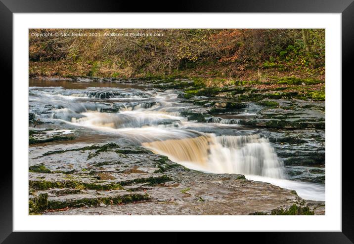 Stainforth Force on the River Ribble Stainforth Framed Mounted Print by Nick Jenkins