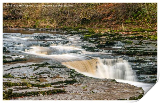Stainforth Force on the River Ribble Stainforth Print by Nick Jenkins