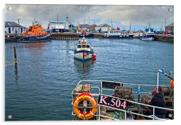 Kirkwall Harbour, Orkney Islands Acrylic by Martyn Arnold