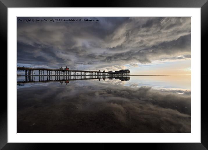 Moody Reflections, Blackpool. Framed Mounted Print by Jason Connolly