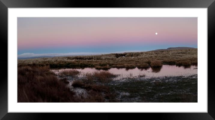 Moonrise on the Black Mountain Framed Mounted Print by Leighton Collins