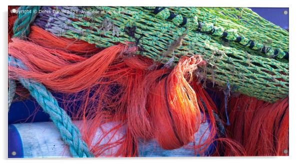 Vibrant Nets of Poole Acrylic by Derek Daniel