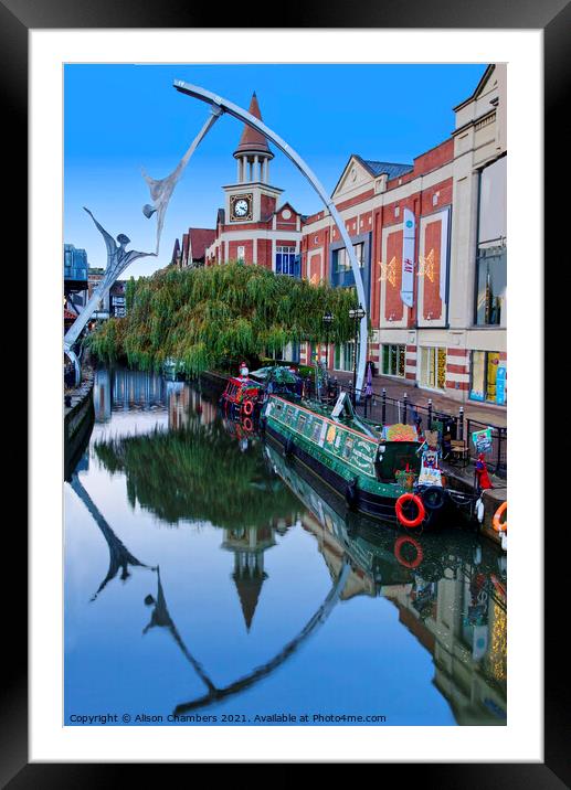 Empowerment At River Witham Framed Mounted Print by Alison Chambers