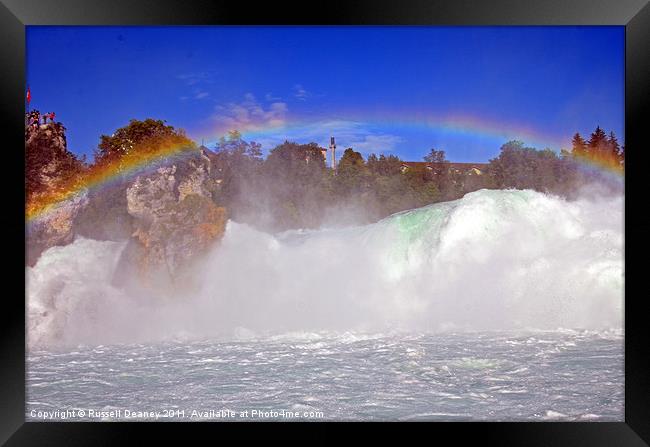 Rainbow Falls Framed Print by Russell Deaney