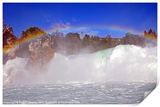 Rainbow Falls Print by Russell Deaney