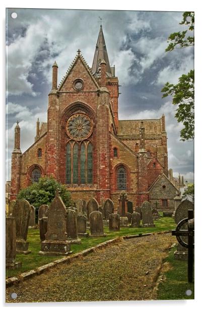 St. Magnus Cathedral, Kirkwall, Orkney Islands Acrylic by Martyn Arnold