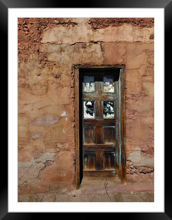 Old Door Framed Mounted Print by Tony Mumolo