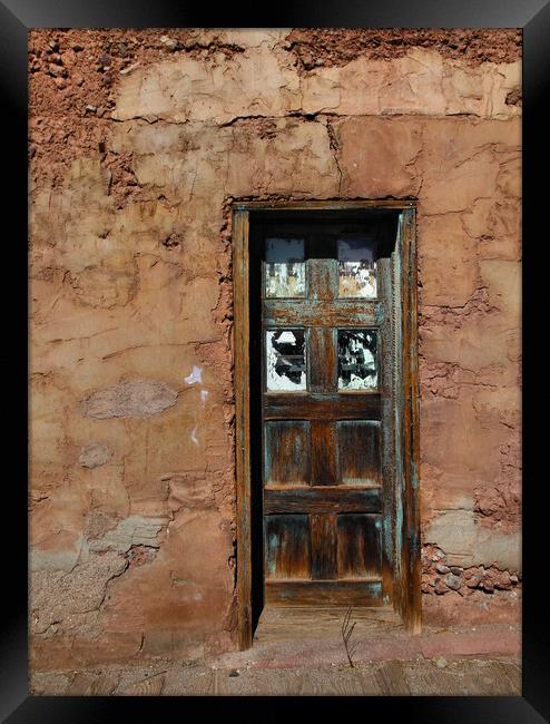 Old Door Framed Print by Tony Mumolo