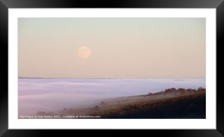 Campsies Cloud Inversion Framed Mounted Print by Kay Roxby