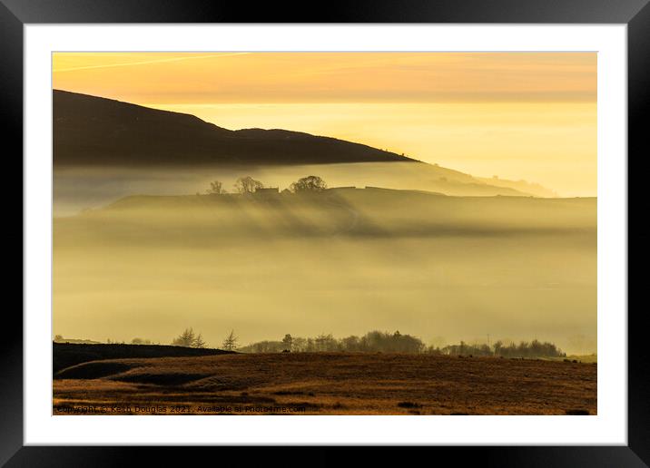 Shadows in the Mist Framed Mounted Print by Keith Douglas
