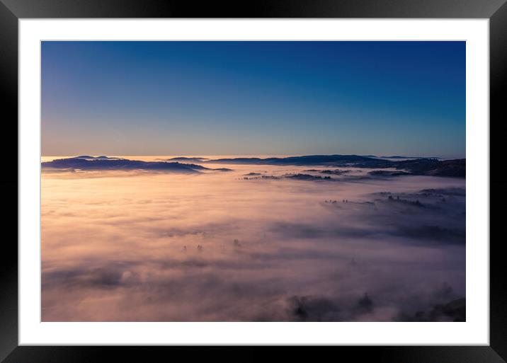 Windermere Cloud Inversion  Framed Mounted Print by Jonny Gios