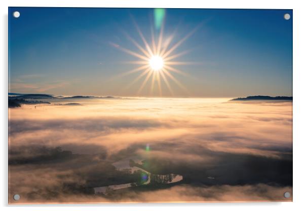 Sun Burst Cloud Inversion  Acrylic by Jonny Gios