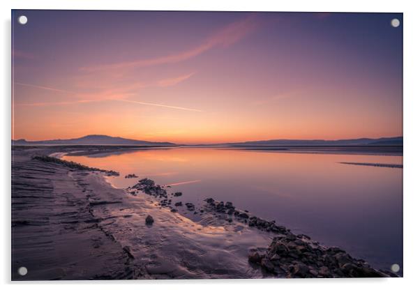 Arnside Sunset Beach  Acrylic by Jonny Gios