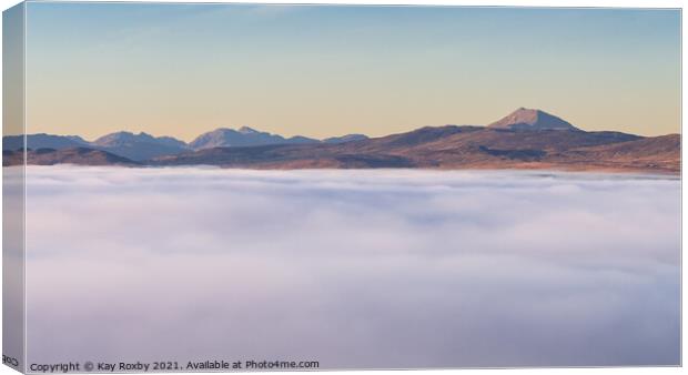 Ben Lomond and the Arrochar Alps cloud inversion Canvas Print by Kay Roxby
