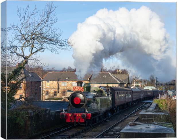 The NYMR Santa Special Canvas Print by Kevin Winter