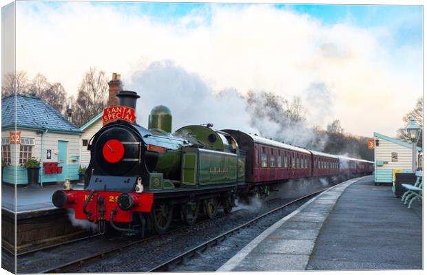 The NYMR Santa Special Canvas Print by Kevin Winter