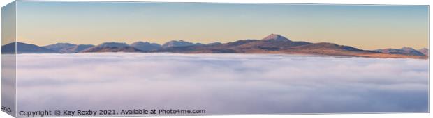 Ben Lomond cloud inversion Canvas Print by Kay Roxby