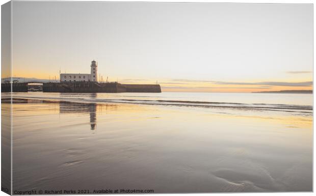 Serenity in Scarborough Canvas Print by Richard Perks