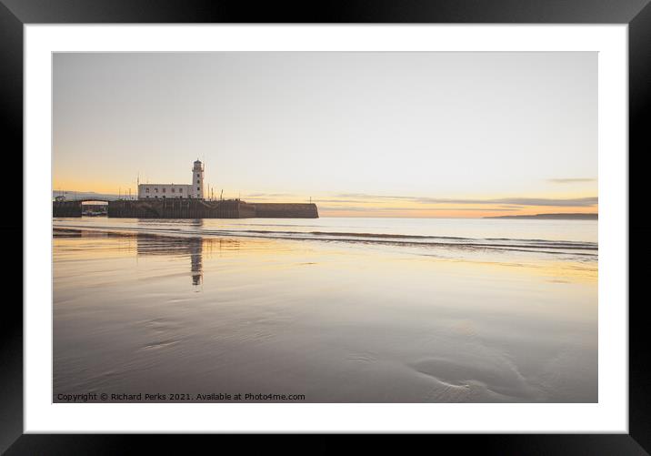 Serenity in Scarborough Framed Mounted Print by Richard Perks