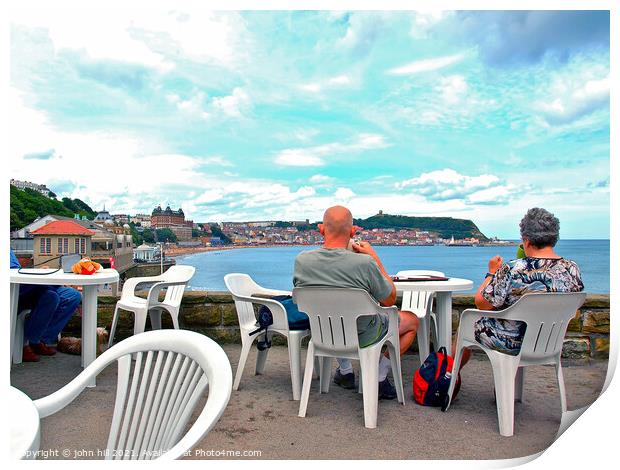 Scarborough, North Yorkshire. Print by john hill