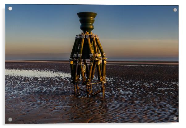 Mablethorpe Tide bell Acrylic by GILL KENNETT